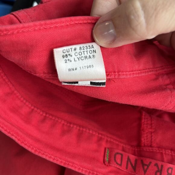 J BRAND Skinny Leg Brt Red Bright Low Rise Jeans Size 28 Denim USA - Picture 7 of 11